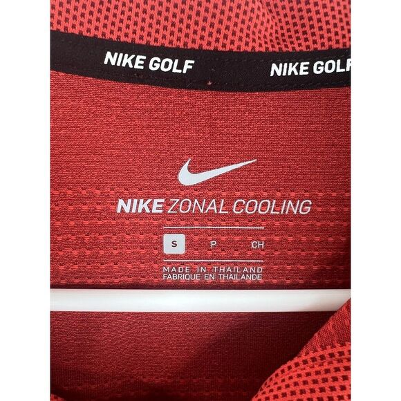 Nike Golf Zonal Cooling Polo Shirt Men's Sz Small Breathable Red Striped S/S‎ - Picture 4 of 9